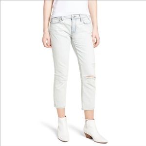 Current/Elliott The Cropped Straight Jeans 31 NWT